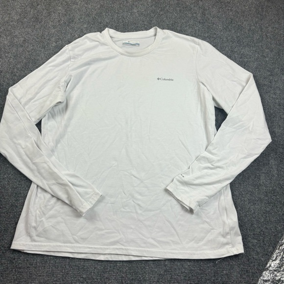 COLUMBIA Mens White Long Sleeved Omni-Shade shirt size: Medium - Picture 1 of 8